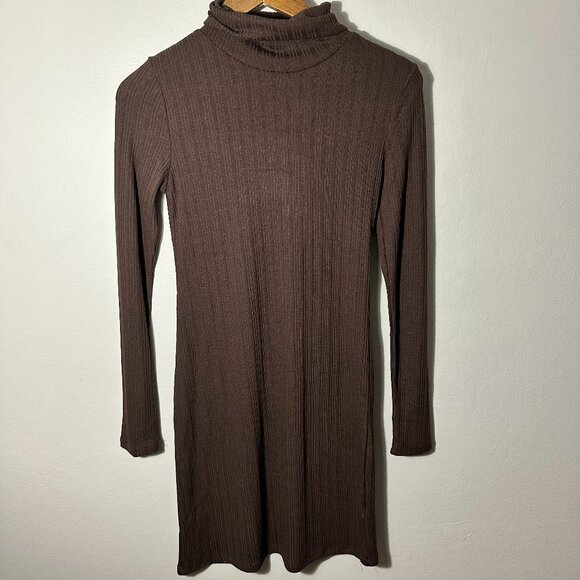 Ambiance Women's Brown Long Sleeve Dress - Form Fitting - Picture 2 of 5